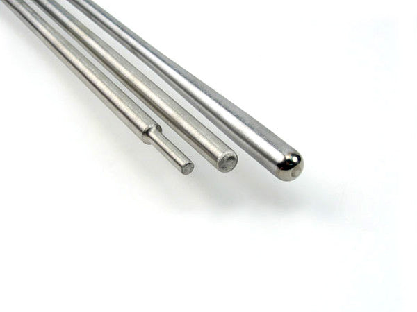 Solid 10mm steel body cup punty with counter weight, head options of straight in mild steel or stainless or a step down to ¼”.